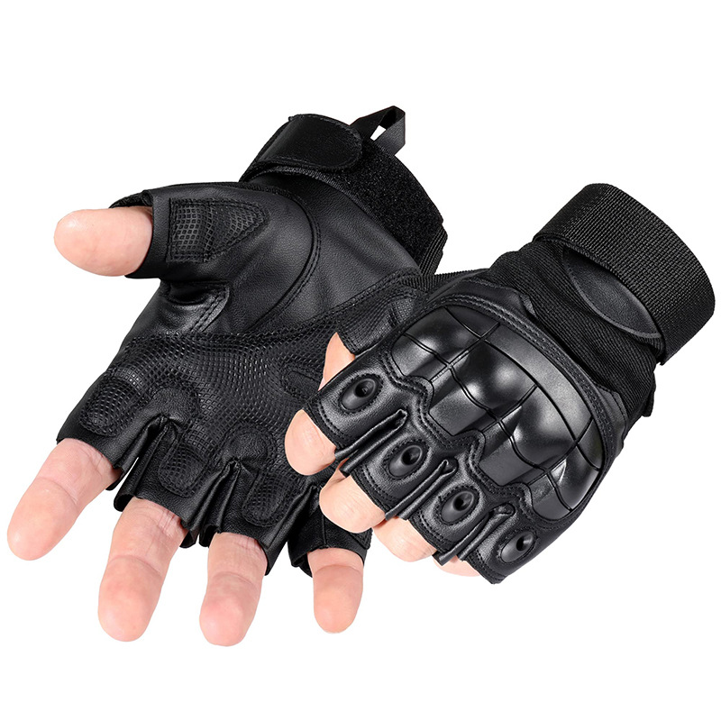 Leatherworking Items - Rękawice motocyklowe taktyczne z PU skóry,