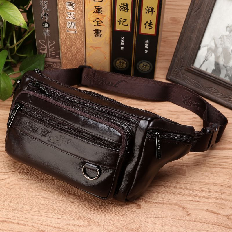 Leatherwork Belt - Męskie saszetki na biodra Torba na