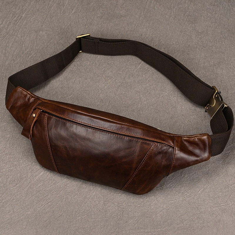 Leatherwork Belt - Męskie skórzane torby na klatkę piersiową