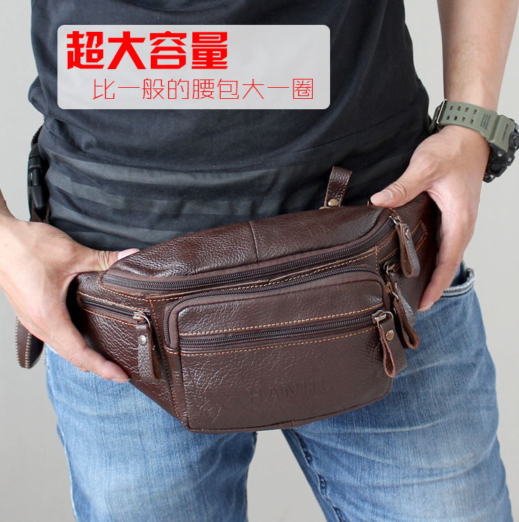 Leatherwork Belt - Oryginalna skórzana torba na talię ze