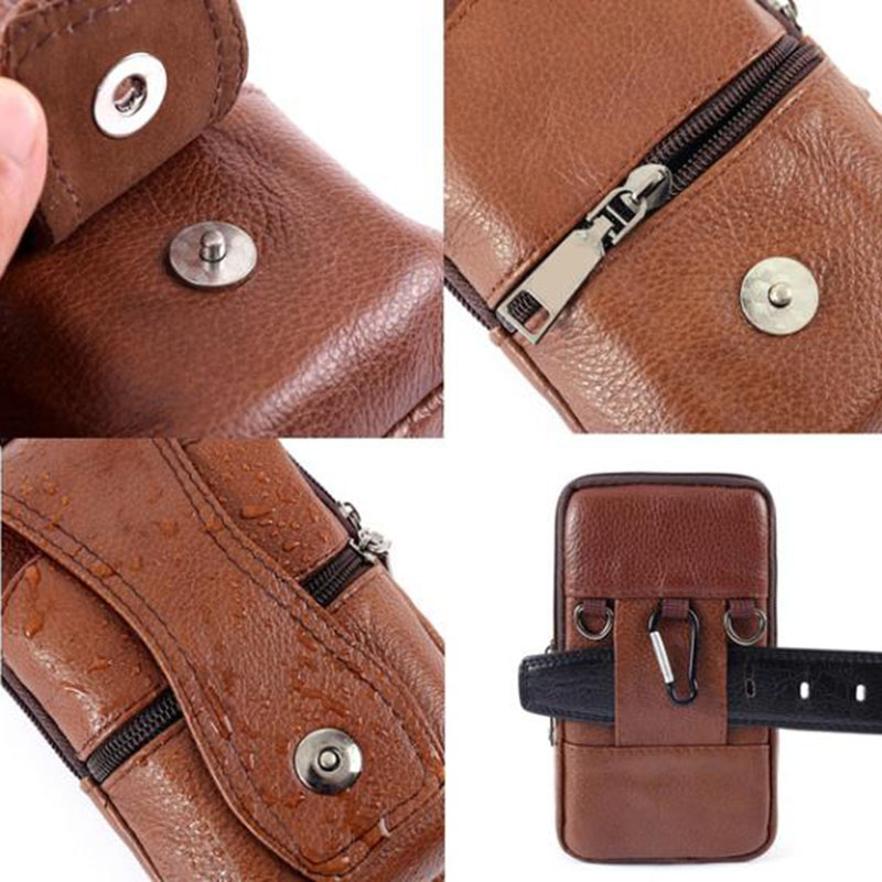 1 szt. Męska saszetka na telef – Leatherwork Belt recenzja i cena