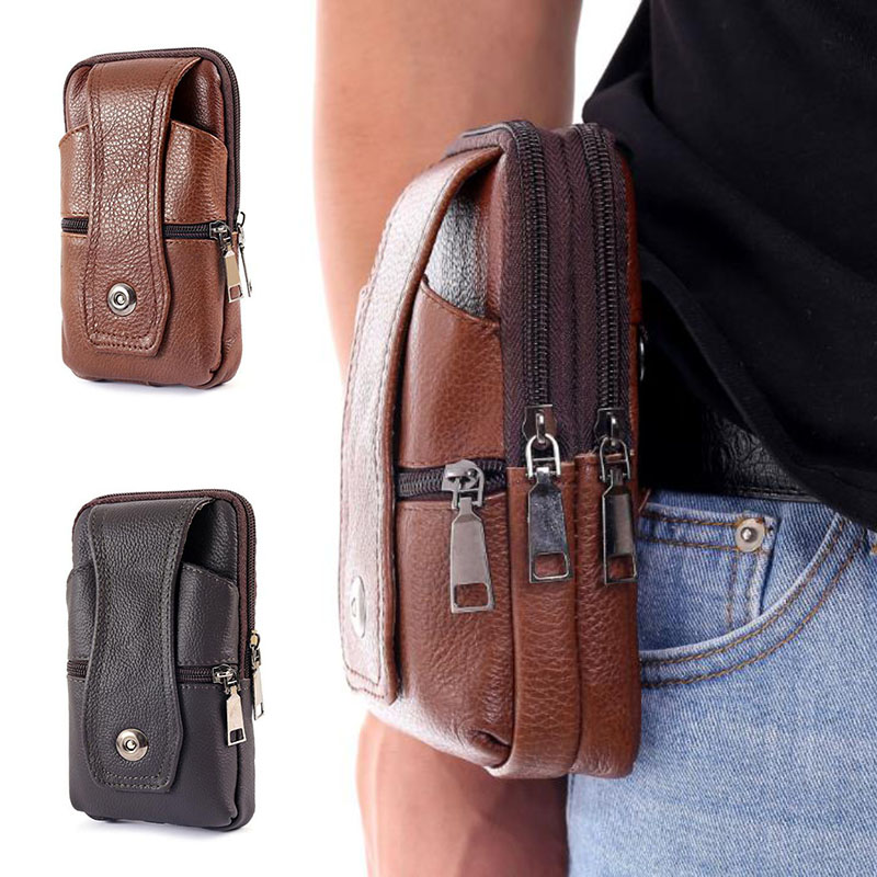 1 szt. Męska saszetka na telef – Leatherwork Belt recenzja i cena