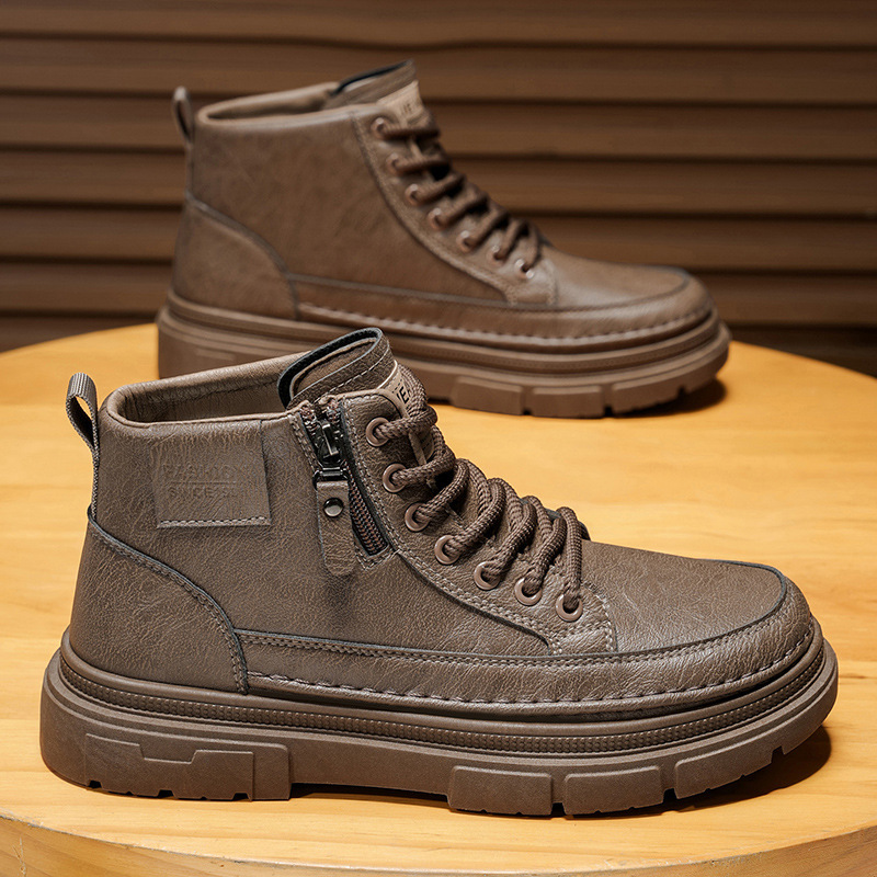 Męskie buty za kostkę, jesienn – Leatherworking Items recenzja i cena