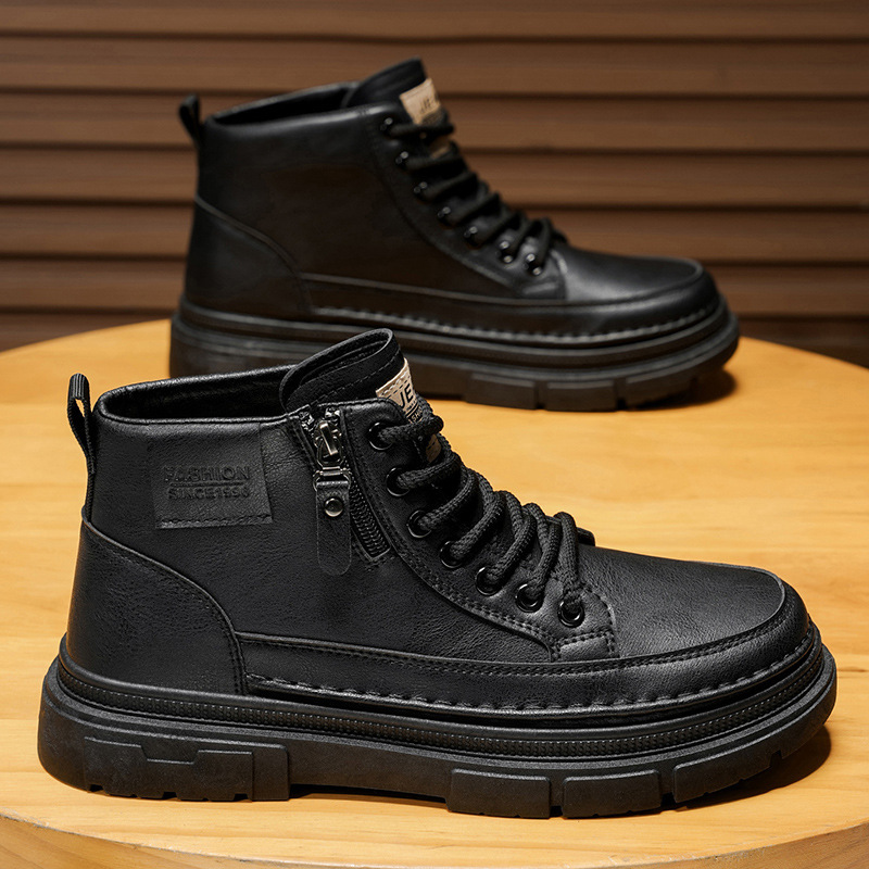 Męskie buty za kostkę, jesienn – Leatherworking Items recenzja i cena
