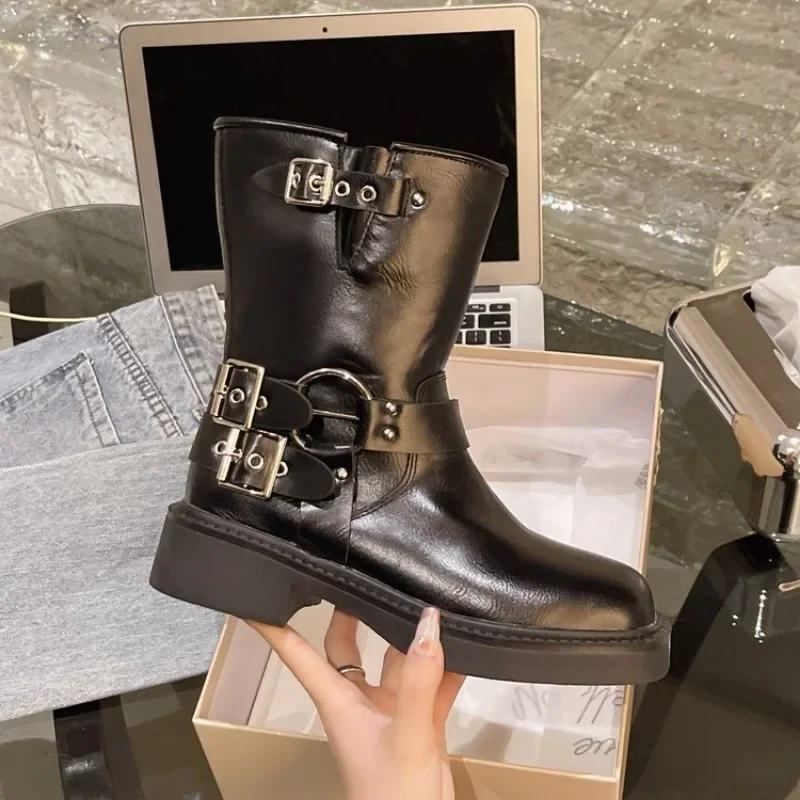 Botki damskie Jesienna moda ro – Leather Work Western recenzja i cena