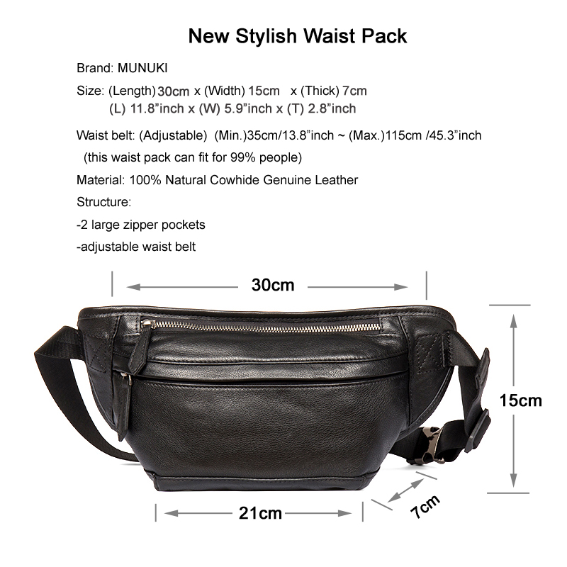 Nowa modna męska torba na pas  – Leatherwork Belt recenzja i cena